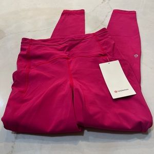 Swift Speed 28” Raspberry Pink LuluLemon Leggings - New/NWT